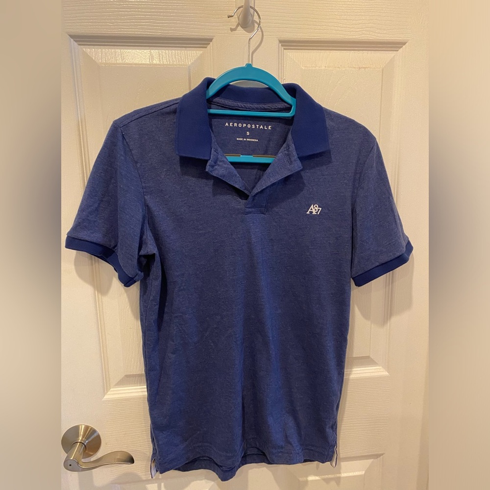AEROPOSTALE Men’s Small Blue Polo Shirt